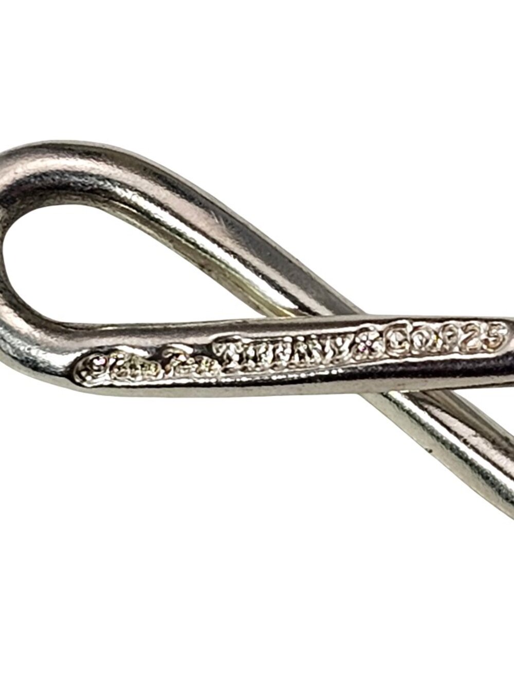Tiffany & Co. Paloma Picasso Sterling Silver 18K Infinity Knot Necklace #25599 - Picture 5 of 7